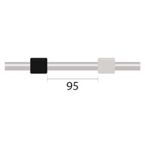 3.17-BLKW-95-L | PVC Pump Tube Long 2tag 95mm 