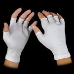21638 | white cotton lycra 1 3 finger glove one size fits