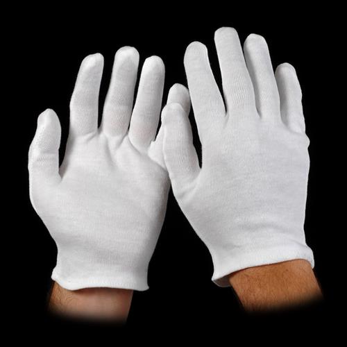 751H | white medium weight cotton inspection glove ladies