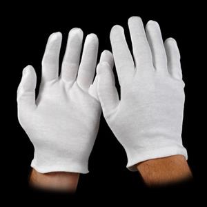 751H | white medium weight cotton inspection glove ladies