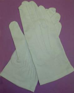 86000 | white cotton glove w fashion points small