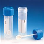 109120L | Container Fecal 30mL Attached Screw Cap with Spoon