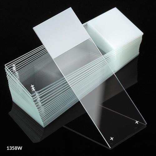 1358W | Microscope Slides Diamond White Glass 25 x 75mm Ch