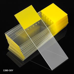 1380-50Y | Microscope Slides Diamond White Glass 25 x 75mm 90