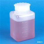 600612B | Bottle with Screwcap Wide Mouth Square Graduated P