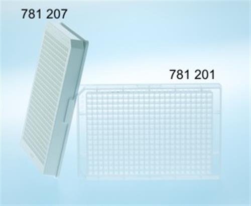 781207 | 384W Plate PP Flat Bottom White