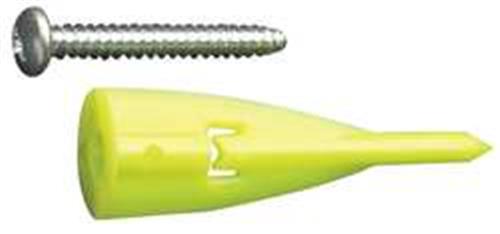12F258 | Wall Anchor Plastic 2 in L PK100