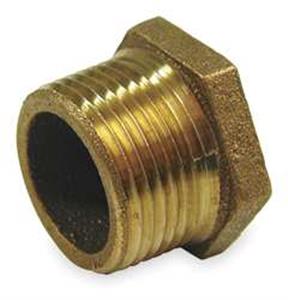 6RCX0 | Hex Bushing Red Brass 1 1 2 x 1 1 4 in