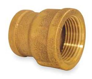 6RCY7 | Reducing Coupling Red Brass 1 2 x 1 4 in