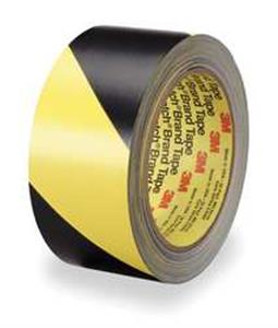15F796 | Floor Tape Black Yellow 2 inx108 ft Roll