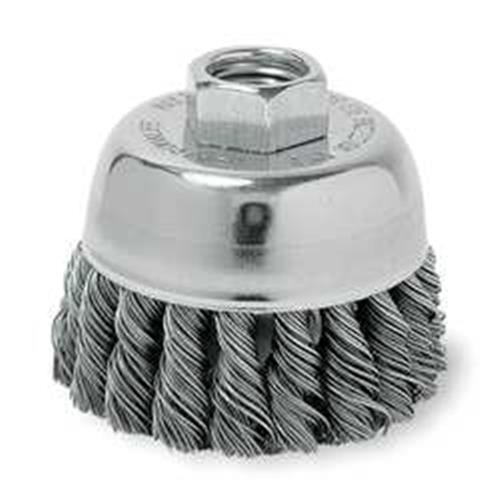6JXD9 | Knot Wire Cup Brush Threaded Arbor