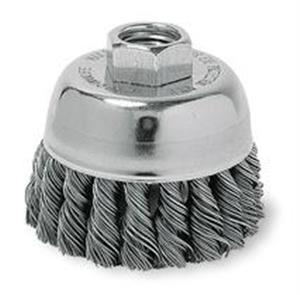 3AC09 | Knot Wire Cup Brush Threaded Arbor