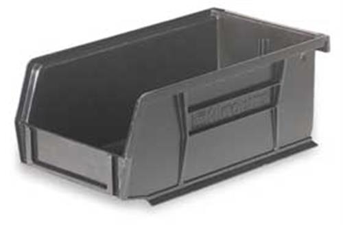 3HRX8 | F8647 Hang and Stack Bin Black Plastic 3 in