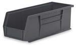 3HRX9 | F8685 Hang and Stack Bin Black Plastic 4 in