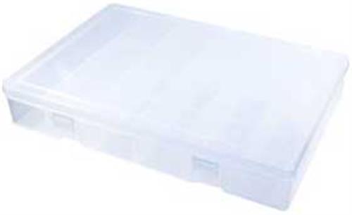 3JJE7 | CompartmentBox 13.125inW 9inL Clear