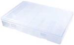3JJE7 | CompartmentBox 13.125inW 9inL Clear
