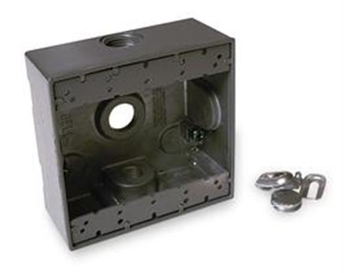 3KF89 | Weatherproof Box 2Gang 3Inlet