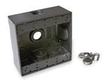 3KF89 | Weatherproof Box 2Gang 3Inlet