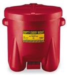 3KN43 | Oily Waste Can 10 gal Poly Red