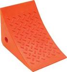 3KRT7 | Wheel Chock 8 1 2 In H Urethane Orange