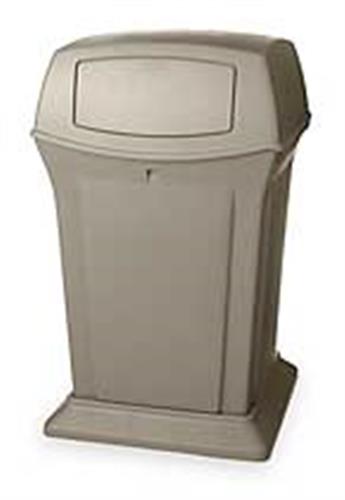 3NB27 | D0236 Trash Can Tan 45 gal Plastic
