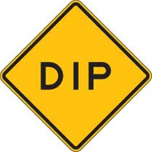 3PLZ6 | Dip Traffic Sign 24 x 24
