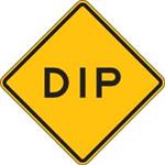 3PLZ6 | Dip Traffic Sign 24 x 24