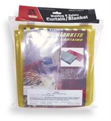 6X969 | Welding Curtain 6 ft H 8 ft W Yellow