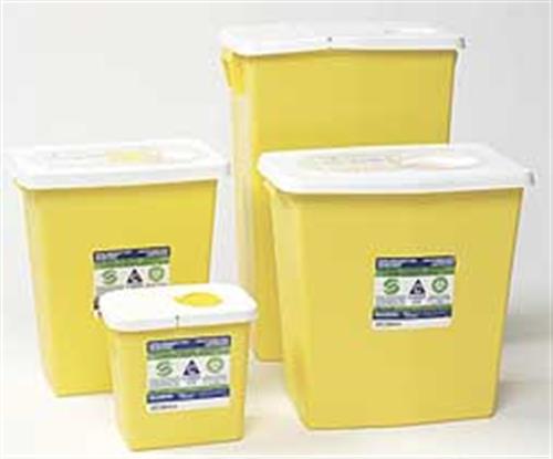 3UTC1 | Chemo Waste Container Yellow 2 gal PK5