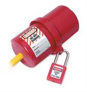 3VAE4 | Plug Lockout Red 9 16In Shackle Dia.