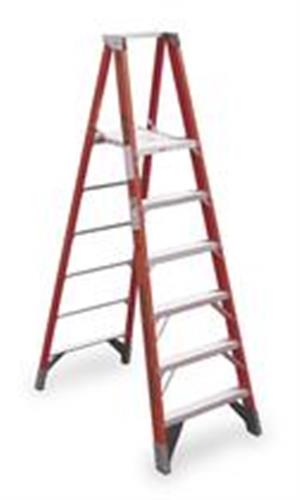 3W186 | Platform Stepladder 6 ft FGL 375 lb.