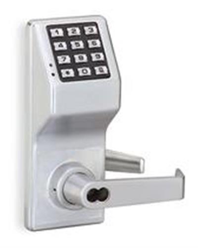 6JD80 | Electronic Lock Satin Chrome 12 Button