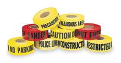 6UTA8 | Barricade Tape Yellow 1 000 ft L 3 in