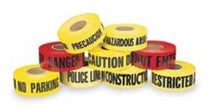 6UTA8 | Barricade Tape Yellow 1 000 ft L 3 in
