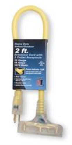 4DB72 | Ltd Ext Crd 2ft 12Ga 15A STW Yel