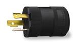 4HD36 | Locking Plug Strt 15 A Black Nylon 3Blds