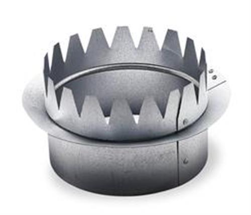 4JA22 | Snap On Collar Round Galvanized Steel