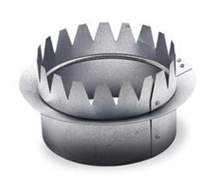 4JA22 | Snap On Collar Round Galvanized Steel