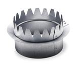 4JA22 | Snap On Collar Round Galvanized Steel