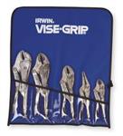 4JA66 | Locking Plier Sets Plain Grip 5 Pcs