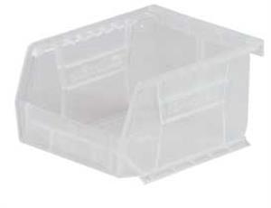 4KET5 | Hang and Stack Bin Clear Plastic 11 in