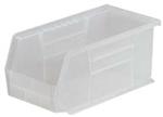 4KET4 | Hang and Stack Bin Clear Plastic 9 in