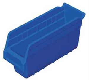 4KEX6 | D5522 Shelf Bin Blue Plastic 6 in