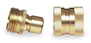 4KG97 | Quick Connector Set M F GHT Brass