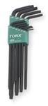 4NB57 | Torx Key Set L Shape 2 1 2 in to 4 in