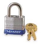 4T083 | Keyed Padlock 1 2 in Rectangle Silver