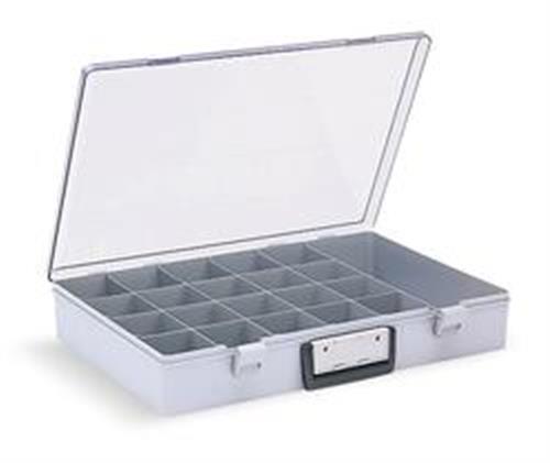 4TJ27 | CompartmentBox 18.5inW 13inL Gray
