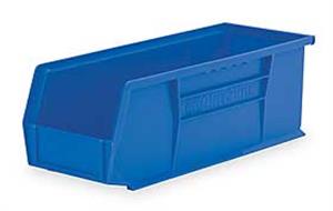 4TJ76 | F8659 Hang and Stack Bin Blue Plastic 5 in