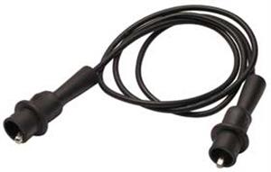 4WRE9 | Patch Cord Alligator Clip 40In Black