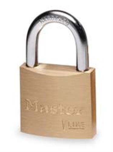 4YH22 | Keyed Padlock 9 16 in Rectangle Gold